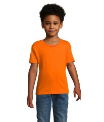 Camiseta de manga corta de niño con cuello redondo personalizable